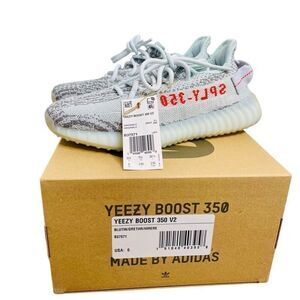 NEW Adidas Yeezy Boost 350 V2 Blue Tint Mens Size 6 / 7.5 Womens GW3773 NWT Box